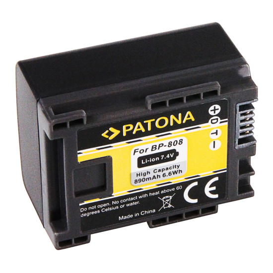 CANON kamera akku BP808,BP819,BP820,utángyártott (Patona) 7,4V 890mAh