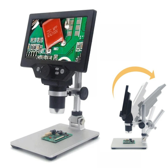 Digitális mikroszkóp LCD 7inc,12Mp,1-1200x