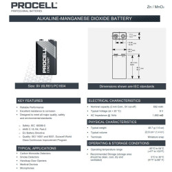 Duracell Procell Constant PC1604 (9V) ipari elem fóliás/1 9V