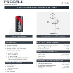 Duracell Procell Intense Power PX1400 (C) baby ipari elem fóliás/2 1,5V
