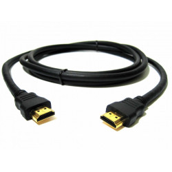 ECON HDMI-HDMI kábel fekete 1 méter,1.4 version aranyozott E-509