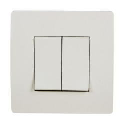 EL BASIC TG103 2 BUTTONS 1 WAY SWITCH CREAM-OLD