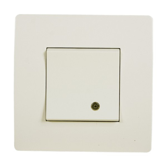 EL BASIC TG114 1 BUTTON 1 WAY SWITCH WITH LIGHT CR