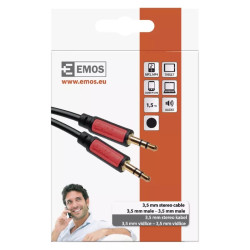 EMOS Jack kábel 3.5mm ST dugó-3.5mm ST dugó 1.5m SM5001