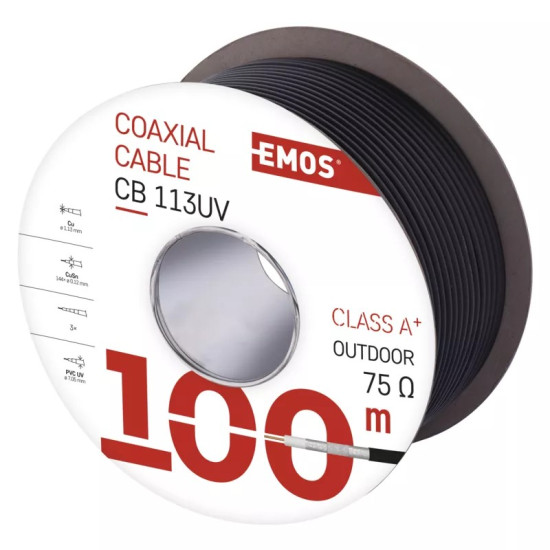 EMOS Koax kábel CB113UV 100m S5265