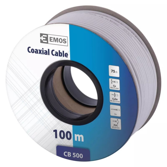 EMOS Koax kábel CB500 100m S5252