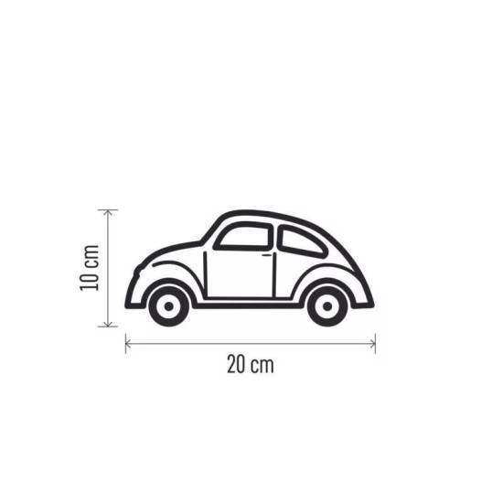 EMOS télapó autóval, 10 cm, 3x AA, beltéri, meleg fehér, időzítő DCLW19