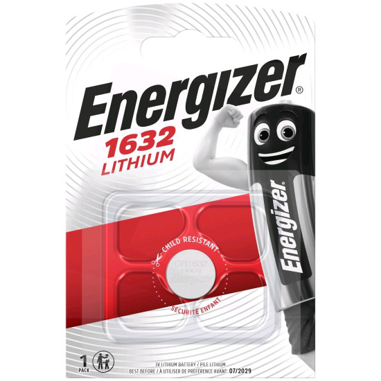 Energizer CR1632 lithium gombelem 3V bl/1