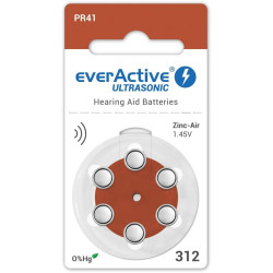 everActive ULTRASONIC hallókészülék elem "312" PR41 BL/6 szín:BARNA