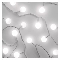 LED fényfüzér, cseresznye – 2,5 cm, 4 m, kül és beltéri, hideg fehér, D5AC01