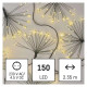 LED fényfüzér – fürtök, nano, 2,35 m, beltéri, meleg fehér, időzítő D3AW09