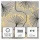 LED fényfüzér – fürtök, nano, 5,2 m, beltéri, meleg fehér, időzítő D3AW10