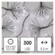 LED fényfüzér – fürtök, nano, 5,2 m, beltérre, hideg fehér, időzítő D3AC09