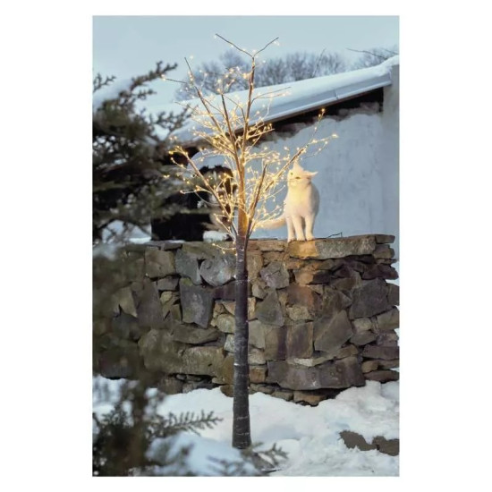 LED karácsonyfa, 180 cm, kültéri és beltéri, meleg fehér, időzítő ZY2255