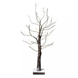 LED karácsonyfa, havas, 60 cm, 3x AA, beltéri, meleg fehér, időzítő ZY2253