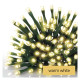 LED karácsonyi fényfüzér, 4 m, kültéri és beltéri, meleg fehér, időzítő ZY1701T