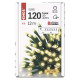 LED karácsonyi fényfüzér, zöld, 12 m, kültéri és beltéri, meleg fehér D4AW09