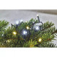 LED karácsonyi fényfüzér,12m,kültéri és beltéri,meleg/hideg fehér,időzítő D4AN05