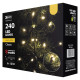 LED karácsonyi fényfüzér,24m,kültéri és beltéri,meleg fehér,programokkal ZY2162