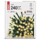 LED karácsonyi fényfüzér,24m,kültéri és beltéri,meleg fehér,programokkal ZY2162