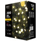 LED karácsonyi fényfüzér,cseresznye,20 m,kültéri és beltéri,meleg fehér ZY1601T