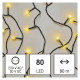 LED karácsonyi fényfüzér,cseresznye,8m,kültéri és beltéri,meleg fehér  ZY0902T