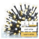 LED karácsonyi fényfüzér,pulzáló,12m,kültéri és beltéri,meleg/hideg fehér D4AL06