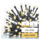 LED karácsonyi fényfüzér,villogó,18m,kültéri és beltéri,meleg/hideg fehér D4AN03