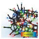 LED karácsonyi fényfüzér-süni,12m,kültéri és beltéri,többszínű,időzítő ZY2187T