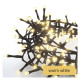 LED karácsonyi fényfüzér-süni,6m,kültéri és beltéri,meleg fehér,időzítő D4BW04