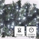 LED karácsonyi fényfüzér –süni,8m,kültéri és beltéri,hideg fehér,időzítő ZY2036T