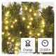 LED karácsonyi fényfüzér-süni,8m,kültéri és beltéri, meleg fehér, időzítő ZY2035