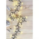 LED karácsonyi fényfüzér-süni,8m,kültéri és beltéri, meleg fehér, időzítő ZY2035