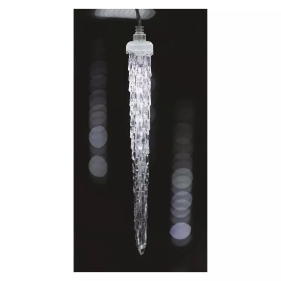 LED karácsonyi girland-jégcsapok,6 db,3,6 m,kültérre és beltérre,hideg f. DCPC06
