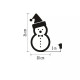 LED karácsonyi hóember kalappal, 36 cm, kültéri és beltéri, hideg fehér  DCFC18