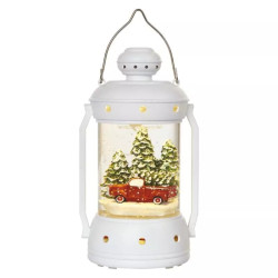 LED karácsonyi lámpa, 19,5 cm, 3× AA, beltérre, meleg fehér, időzítő DCLW07
