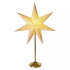 LED papírcsillag, aranyszínű talppal, 45 cm, beltéri DCAZ15
