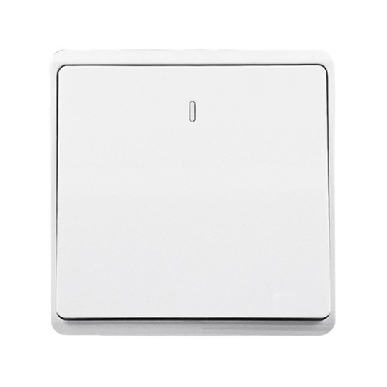 LONDON ONE BUTTON TWO WAY SWITCH WHITE