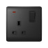 LONDON SINGLE SOCKET WITH 2P BUTTON SWITCH NEON AN