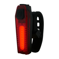 MAARS MR 705B hátsó kerékpár lámpa tölthető COB LED-es piros 100 lumen