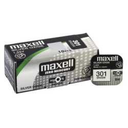Maxell 301,386 ezüst-oxid gombelem (SR43SW,1132,386) 1,55V