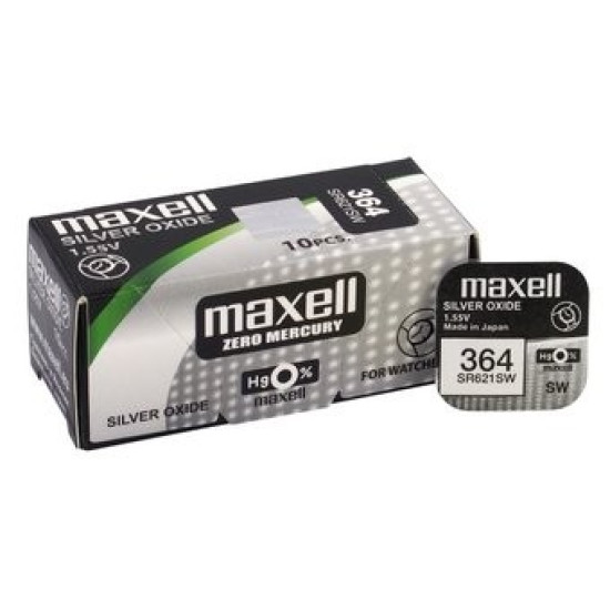 Maxell 364 ezüst-oxid gombelem (SR621,1175)