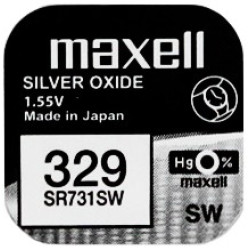Maxell 329 ezüst-oxid gombelem (SR731SW) 1,55V