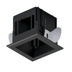 MODENA 1 MODULE RECESSED BOX WITH FRAME FEKETE 92MOD1GR/BL
