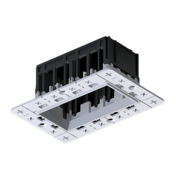 MODENA 2 MODULE RECESSED BOX WITHOUT FRAME 92MOD2RR