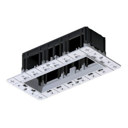MODENA 3 MODULE RECESSED BOX WITHOUT FRAME 92MOD3RR