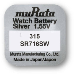 MURATA(Sony) 315,SR716SW ezüst-oxid gombelem 1,55V bl/1