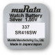 MURATA(Sony) 337 SR416SW ezüst-oxid gombelem 1,55V bl/1