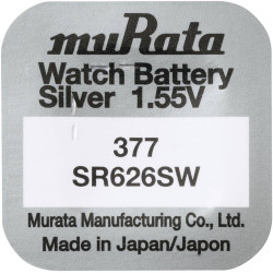 MURATA(Sony) 377/SR 66/SR626SW ezüst-oxid gombelem 1,55V bl/1
