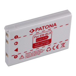 NIKON kamera akku EN-EL5 COOLPIX 3700 4200 utángyártott (Patona) 3,6V 1000mAh